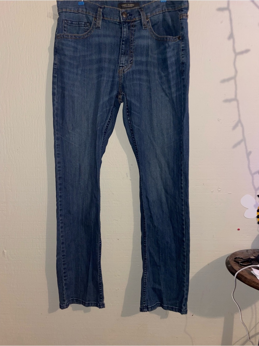 Cody James Men's "Jackson" Slim Straight Stretch Jeans 36x34 Blue